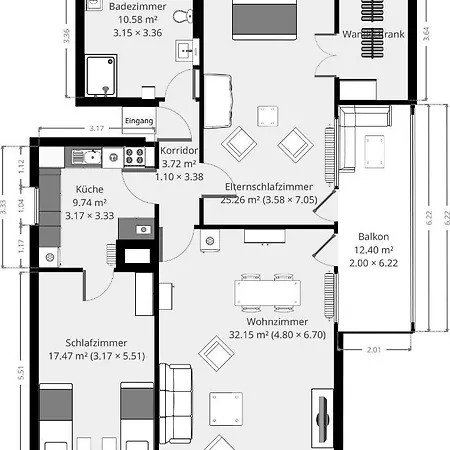 Alter Duhner Weg Whg 3 Apartment *